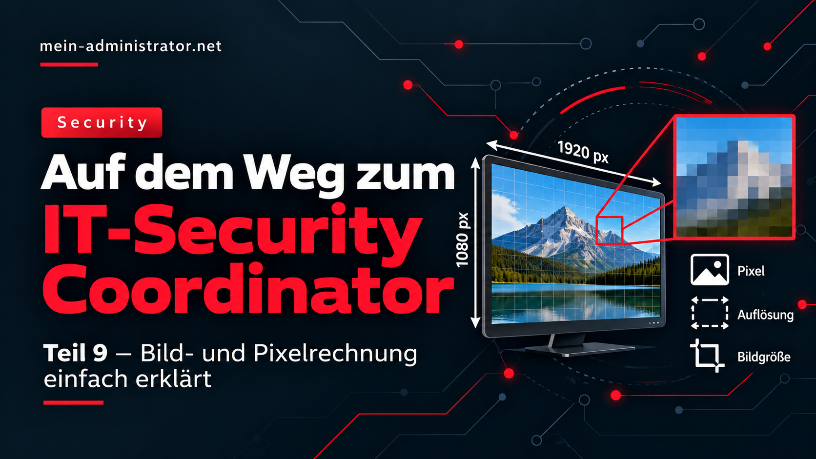 Auf dem Weg zum IT-Security Coordinator – Teil 9 Bild- und Pixelberechnung einfach erklärt