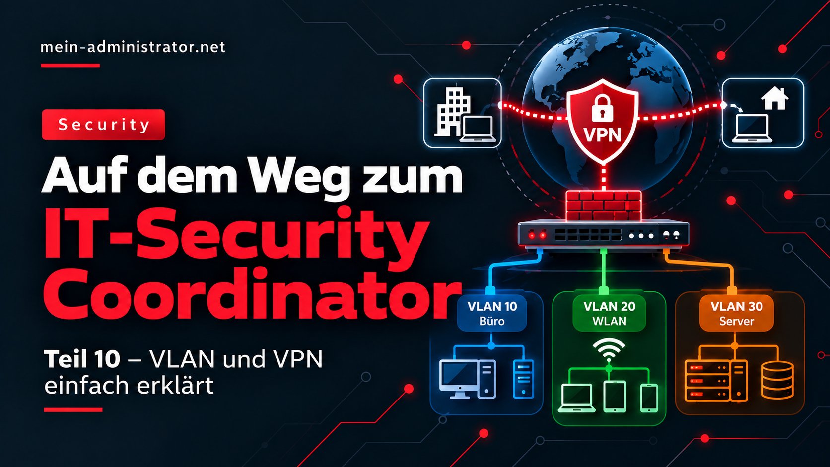Auf dem Weg zum IT-Security Coordinator – Teil 10: VLAN und VPN einfach erklärt