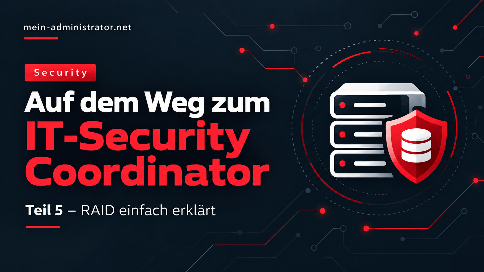 Auf dem Weg zum IT-Security Coordinator – Teil 5 RAID einfach erklärt