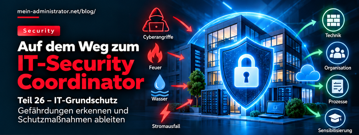 Auf dem Weg zum IT-Security Coordinator – Teil 26: IT-Grundschutz – Gefährdungen erkennen und Schutzmaßnahmen ableiten