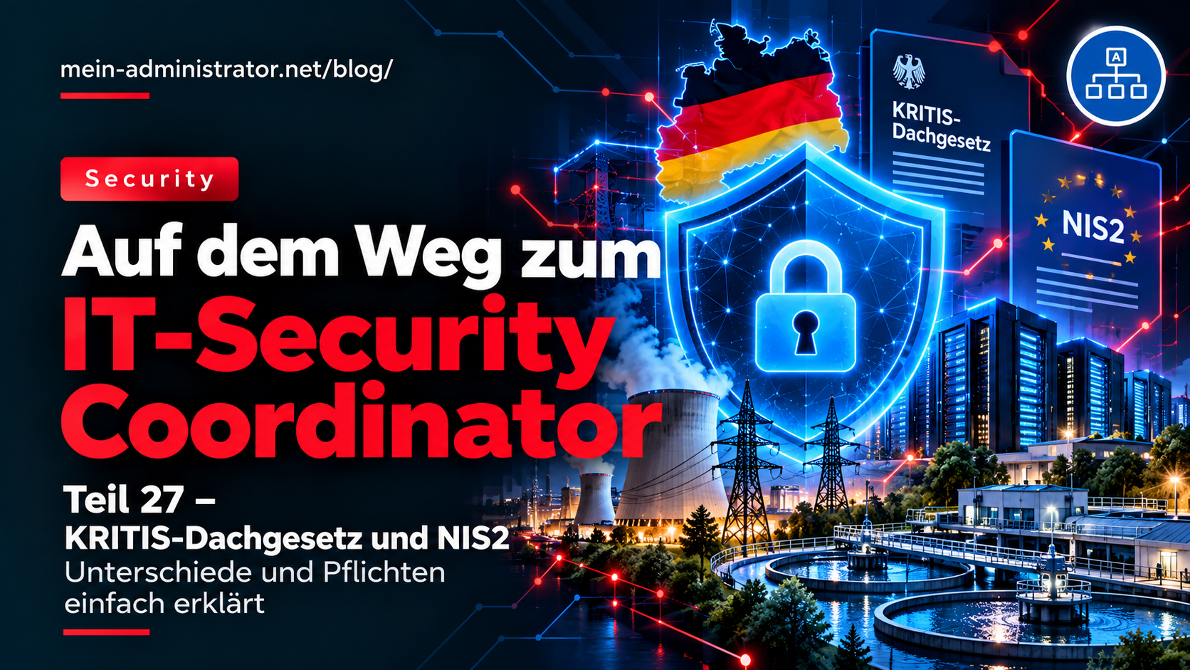 Auf dem Weg zum IT-Security Coordinator – Teil 27: KRITIS-Dachgesetz und NIS2 – Unterschiede und Pflichten einfach erklärt